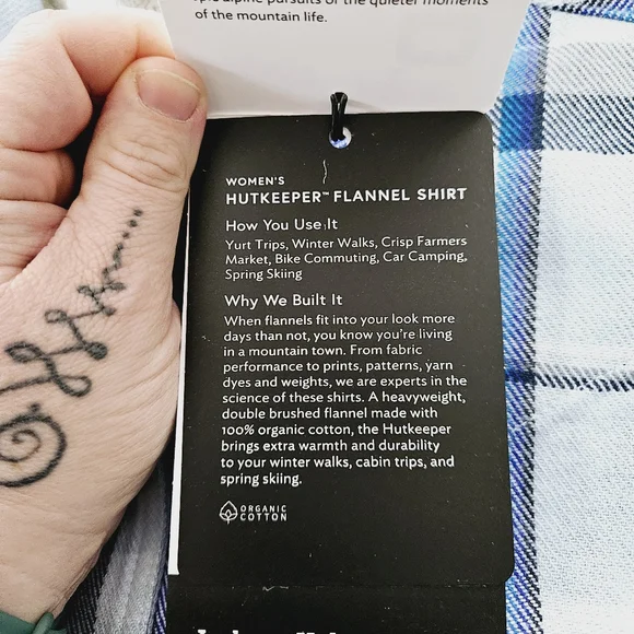 STIO | Hutkeeper Misty Cloud Plaid flannel pocket button up shirt - Picture 11 of 12